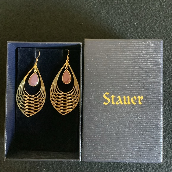 New Stauer 925 sterling silver natural ruby earrings. - Picture 1 of 9